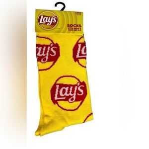 Lays Fun Crazy Novelty Crew Socks 6-12 Unisex